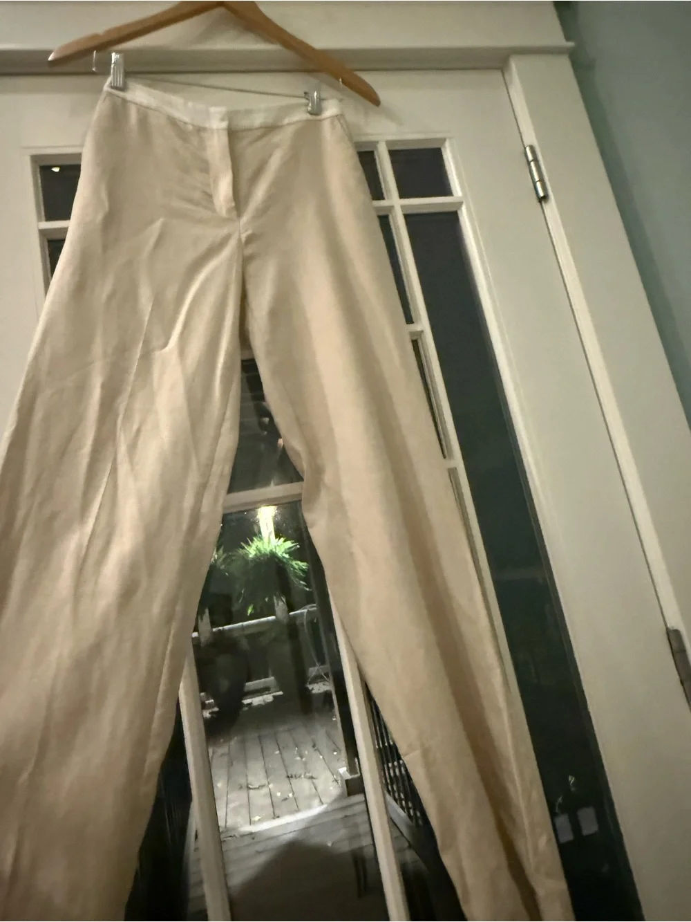 Zara xs linen pants with pockets in the front